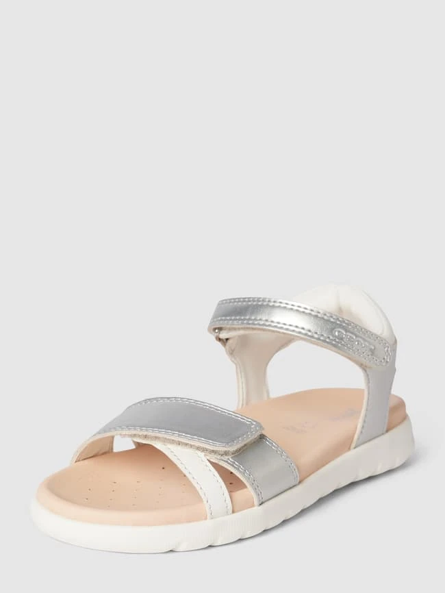 Geox Sandalen Im Metallic-Look Modell 'BOREALIS' - Silber 3 Geox Sandalen Im Metallic-Look Modell 'BOREALIS' - Silber