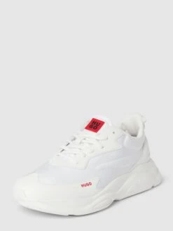 HUGO Sneaker Mit Label-Detail Modell 'Leon' - Weiß