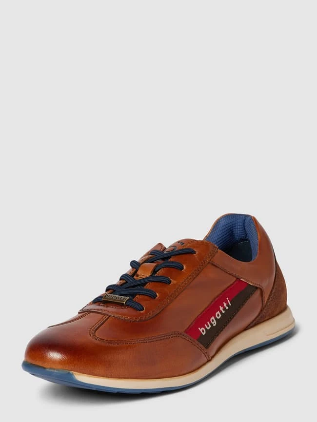 Bugatti Sneaker Mit Label-Details Modell 'Thorello' - Cognac 3 Bugatti Sneaker Mit Label-Details Modell 'Thorello' - Cognac