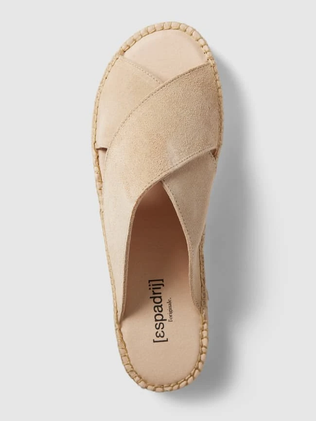 Espadrij Slides Mit Strukturierter Sohle Modell 'Croisette' - Beige 7 Espadrij Slides Mit Strukturierter Sohle Modell 'Croisette' - Beige – Bild 5
