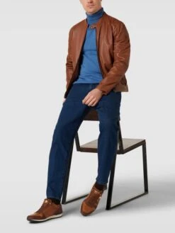 Pantofola DOro Sneaker Aus Leder Modell 'RIZZA UOMO' - Cognac