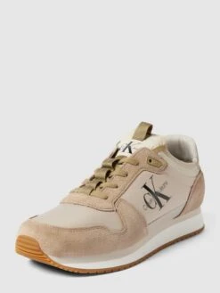 Calvin Klein Jeans Sneaker Mit Label-Details - Beige