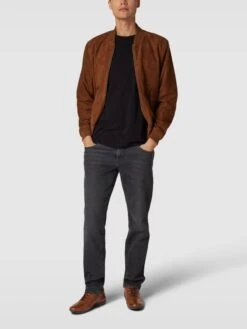 Geox Sneaker Aus Leder - Cognac