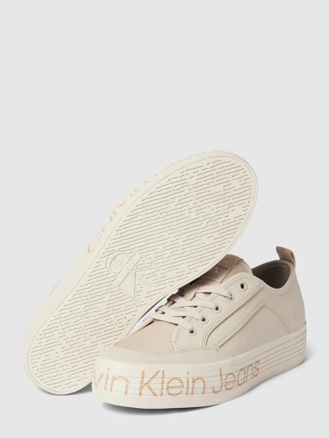 Calvin Klein Jeans Plateau-Sneaker Mit Label-Print Modell 'VULC' - Beige 7 Calvin Klein Jeans Plateau-Sneaker Mit Label-Print Modell 'VULC' - Beige – Bild 5