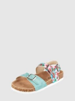 Colors Of California Sandalen Mit Floralem Muster - Hellblau