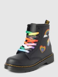 Dr. Martens Schnürboots Mit Motiv-Prints Modell '1460' - Schwarz