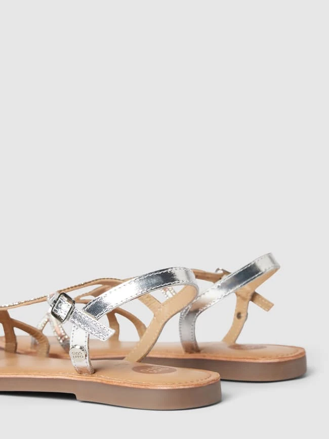 Gioseppo Zehentrenner Mit Strasssteinbesatz Modell 'DELAND' - Silber 4 Gioseppo Zehentrenner Mit Strasssteinbesatz Modell 'DELAND' - Silber – Bild 2