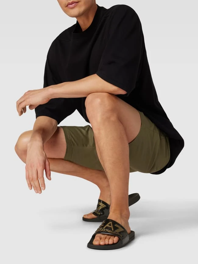 EA7 Emporio Armani Slides Mit Label-Details Modell 'SEA WORLD VISIBI' - Schwarz 3 EA7 Emporio Armani Slides Mit Label-Details Modell 'SEA WORLD VISIBI' - Schwarz