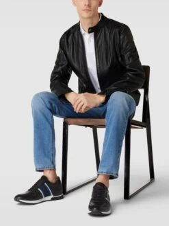 Pantofola DOro Sneaker Mit Label-Details Modell 'SANGANO' - Schwarz