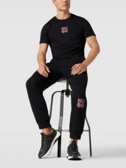 HUGO Sneaker Mit Label-Print Modell 'Kane' - Schwarz