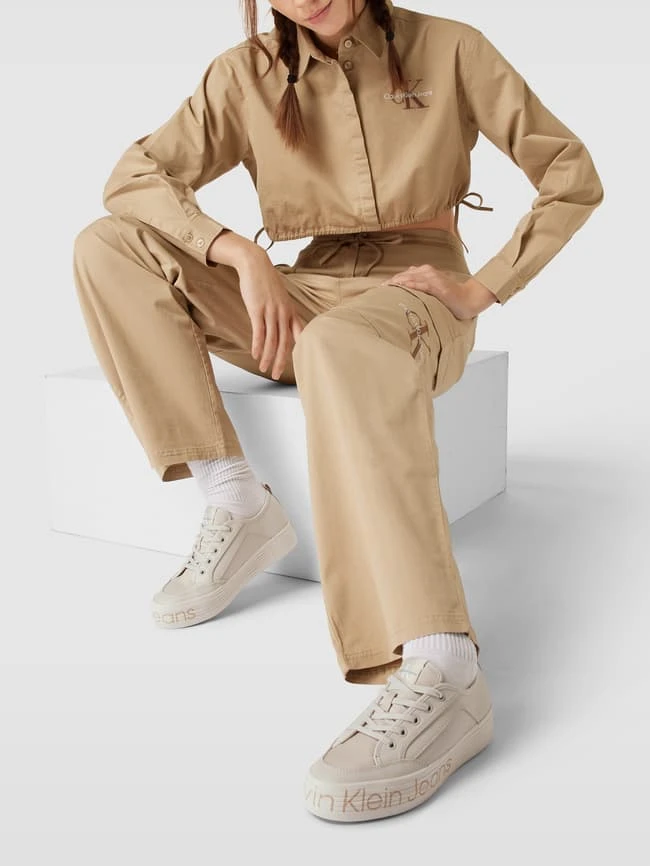 Calvin Klein Jeans Plateau-Sneaker Mit Label-Print Modell 'VULC' - Beige 3 Calvin Klein Jeans Plateau-Sneaker Mit Label-Print Modell 'VULC' - Beige