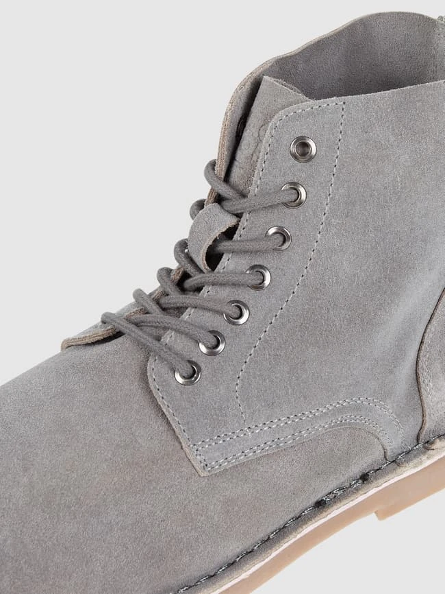 Jack & Jones Boots Aus Veloursleder Modell 'Bruce' - Hellgrau 4 Jack & Jones Boots Aus Veloursleder Modell 'Bruce' - Hellgrau – Bild 2