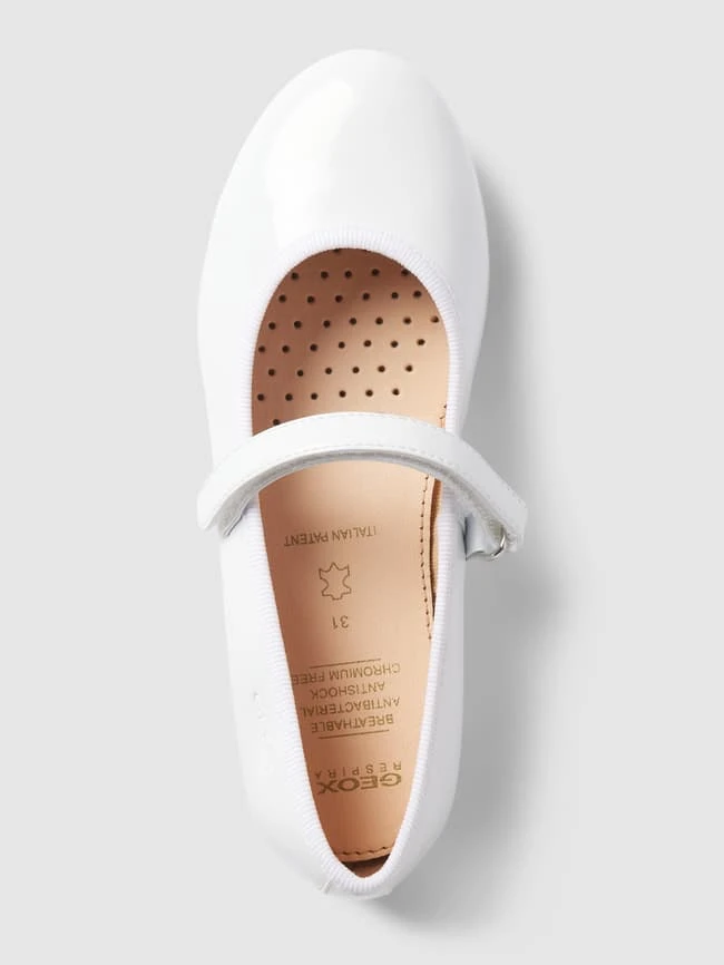 Geox Ballerinas Mit Label-Details - Weiß 5 Geox Ballerinas Mit Label-Details - Weiß – Bild 3