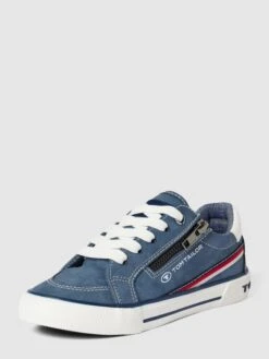 Tom Tailor Sneaker Mit Label-Details - Hellblau